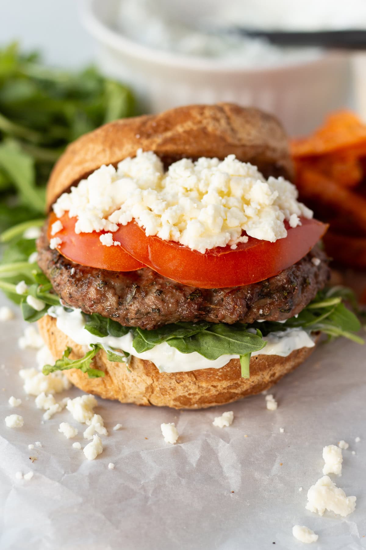 Greek Lamb Burger