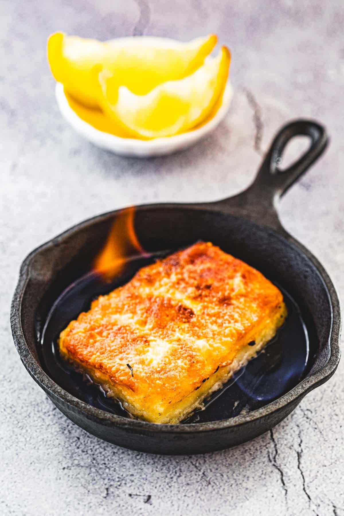 Greek Saganaki (Fried Cheese)