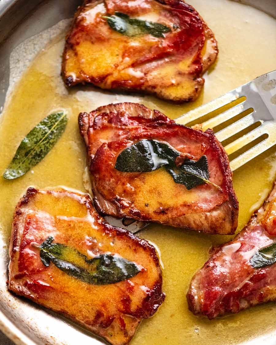 Italian Saltimbocca alla Romana